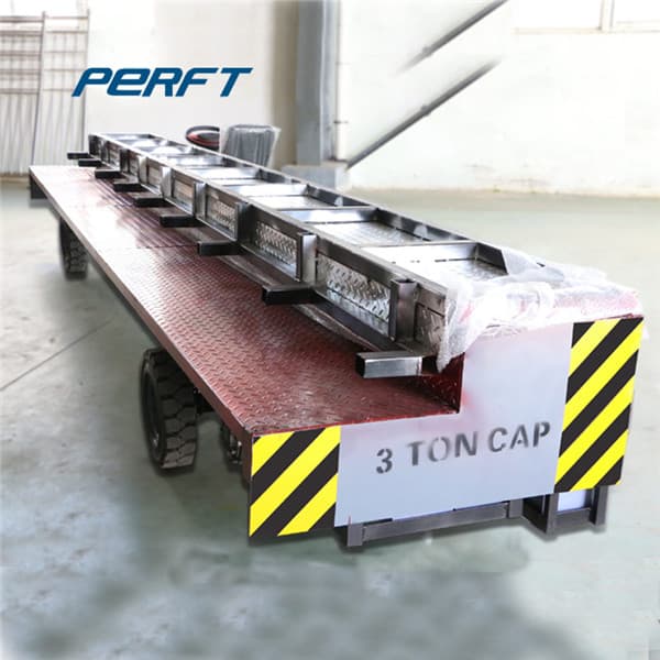 Heat Proof Electric Flat Cart For Metallurgy Industry